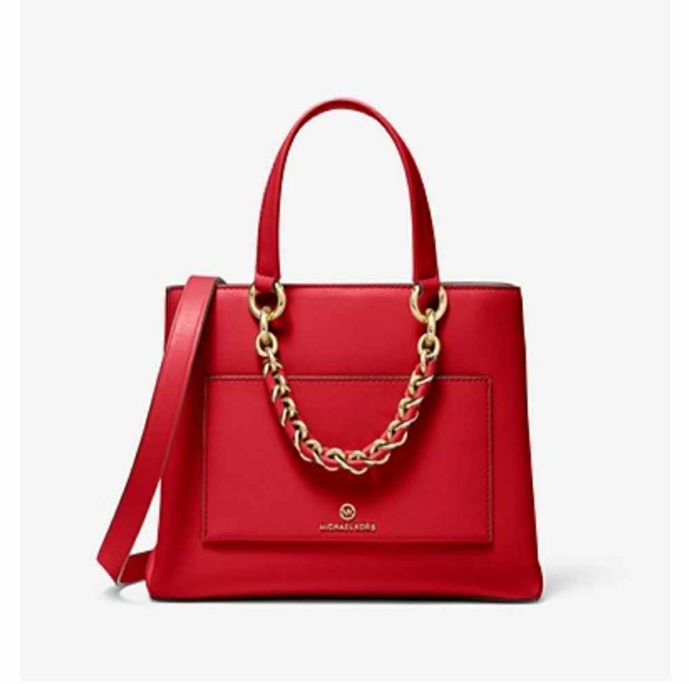MK Cece small leather chain messenger bag